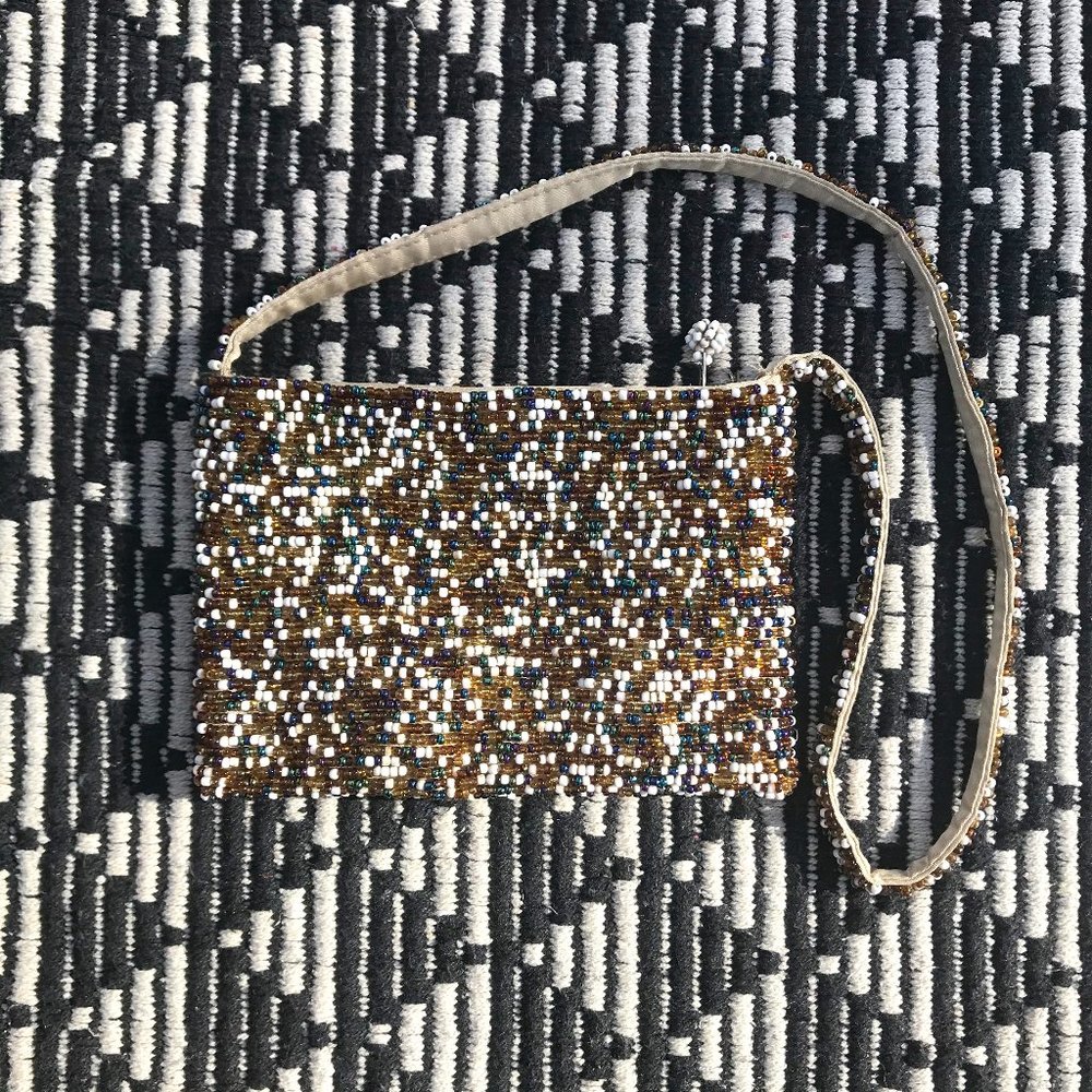 vintage seed bead purse